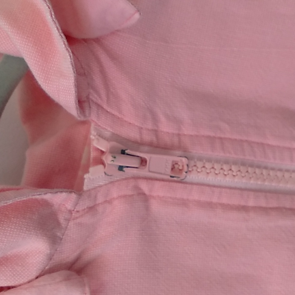 Jacadi light pink beautiful fall/spring hooded baby Jacket 12 month - Picture 3 of 5